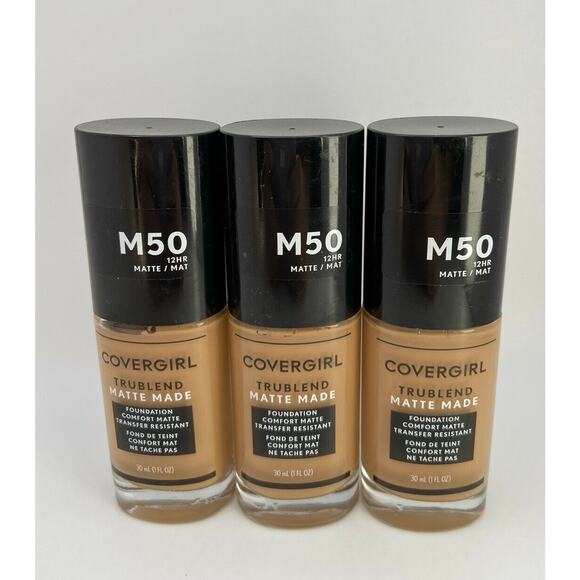 COVERGIRL Trublend Foundation #M50 Med 50 Soft Tan - Picture 1 of 4